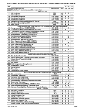GC656 ice machine parts diagram
