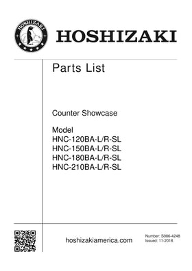 HNC-120BA-L-SL ice machine parts diagram