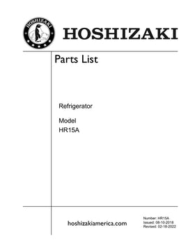 HR15A ice machine parts diagram