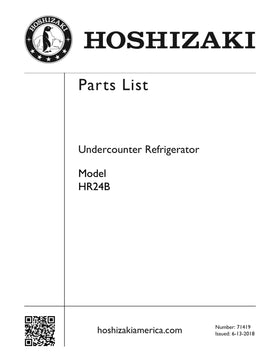 HR24B ice machine parts diagram