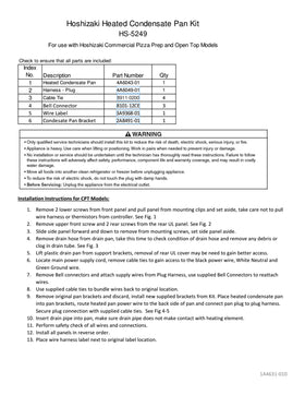 HS-5249 ice machine parts diagram