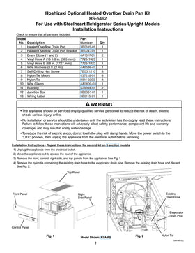 HS-5462 ice machine parts diagram