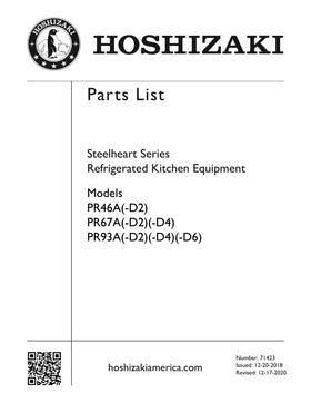 PR93A-D6 ice machine parts diagram