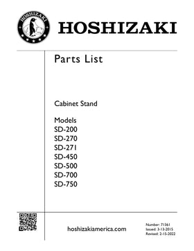 SD-700 ice machine parts diagram