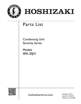 SRK-20J3 ice machine parts diagram