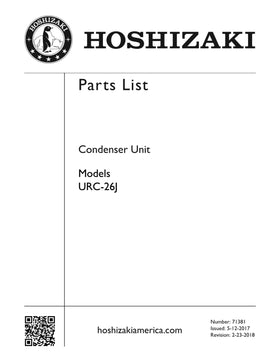 URC-26J ice machine parts diagram