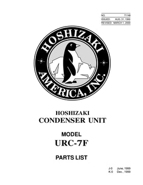 URC-7F ice machine parts diagram