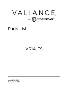 VR1A-FS ice machine parts diagram